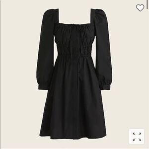J. Crew Cinched-waist cotton poplin dress